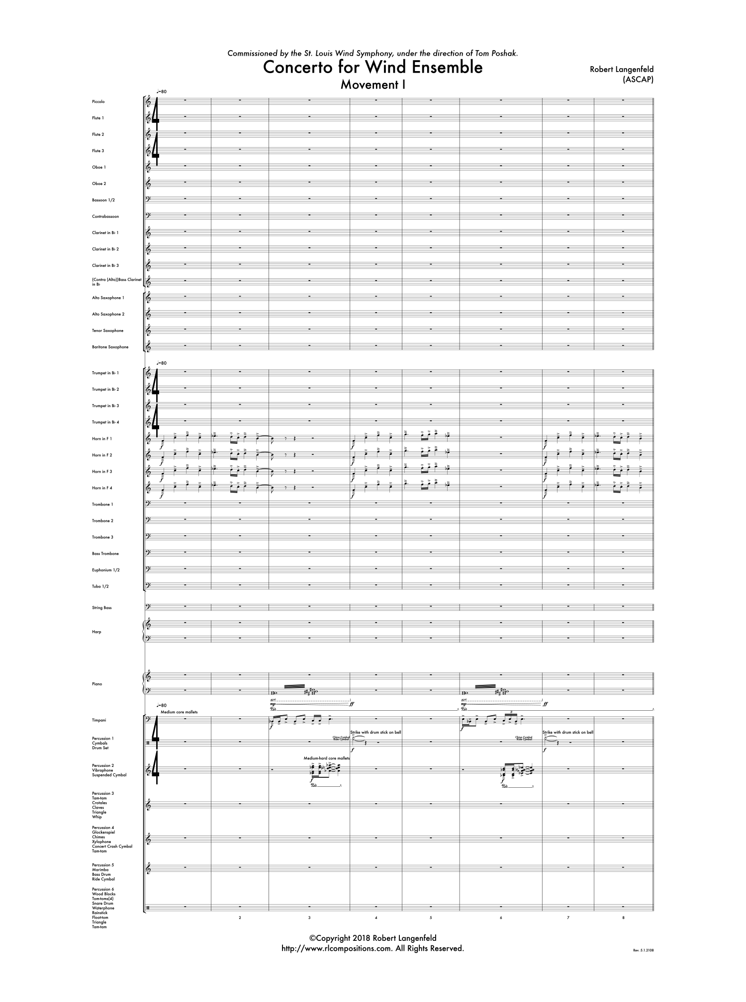 Concerto for Wind Ensemble Shop Robert Langenfeld Compositions