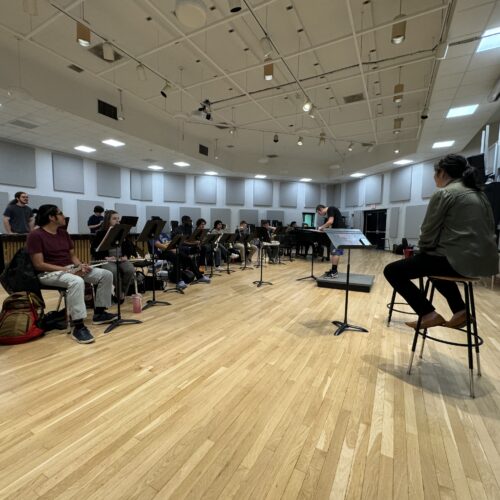 Julia and her conducting class. Was a ton of fun to sit in!