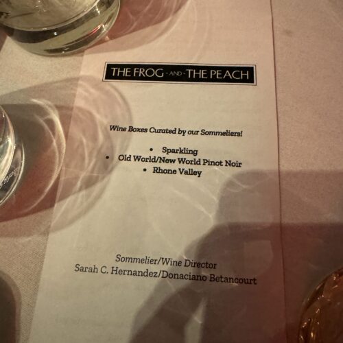 Post premiere dinner and drinks.