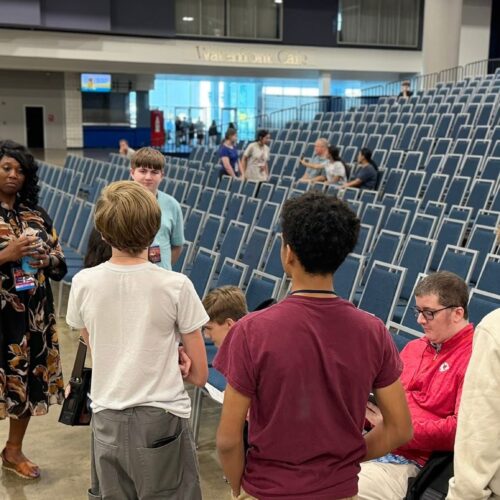 Educating the youths. 